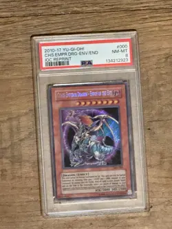 Yu-Gi-Oh! TCG 2010-17 CHS EMPR DRG-ENV/END IOC REPRINT PSA 8 MINT Ultra Rare - Image 2
