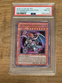 Yu-Gi-Oh! TCG 2010-17 CHS EMPR DRG-ENV/END IOC REPRINT PSA 8 MINT Ultra Rare - Image 5