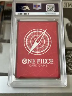 One Piece op14-eb04 The azure sea's seven Dracule Mihawk Alt Art Leader PSA 10 - Image 4