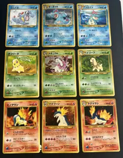 Pokemon Card Neo Premium File 1 9 card Japanese set genesis Mint - Image 1