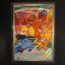 Pokemon Charmander Mega Evolution Promo Holo Basic 80 HP Ember Attack Card - Image 3