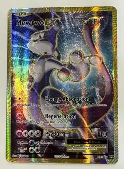 Mewtwo EX Full Art Holo XY Evolutions Pokemon TCG Card 103/108 Ultra Rare Read* - Image 1