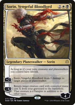 Sorin, Vengeful Bloodlord #217 (MP) War of the Spark WAR Magic MTG - Image 1
