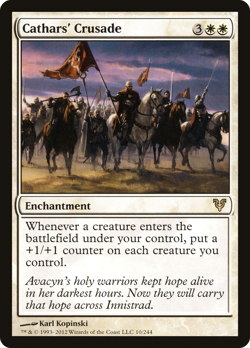 Cathars' Crusade #10 (MP) Avacyn Restored AVR Magic MTG - Image 1
