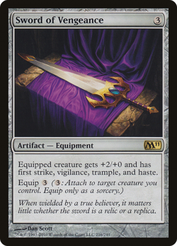 Sword of Vengeance #216 (MP) Magic 2011 M11 Magic MTG - Image 1