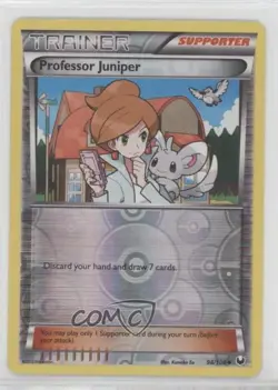 Professor Juniper Reverse Foil Pokemon Black & White Dark Explorers #98 - Image 1