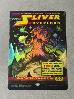 Sliver Overlord SPG MTG 128 FOIL BORDERLESS Edge of Eternities M/NM Unplayed - Image 1