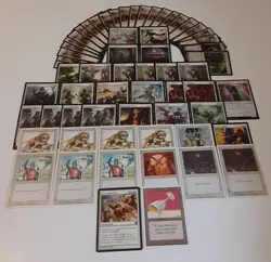 MTG Magic WHITE WEENIE DECK True Conviction Armageddon Savannah Lions Balance - Image 1