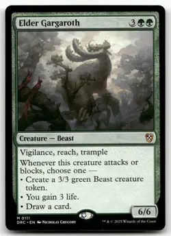 Elder Gargaroth #111 (NM) Aetherdrift DRC Magic MTG - Image 1