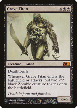 Grave Titan #98 (HP) Magic 2012 (M12) M12 Magic MTG - Image 1