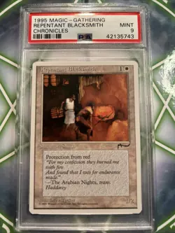 MTG: REPENTANT BLACKSMITH 🔥PSA 9 MINT🔥CHRONICLES-1995 COMMON - Image 1