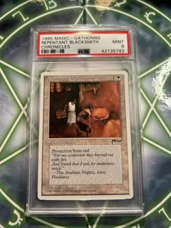 MTG: REPENTANT BLACKSMITH 🔥PSA 9 MINT🔥CHRONICLES-1995 COMMON - Image 4