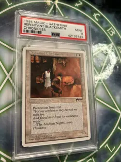 MTG: REPENTANT BLACKSMITH 🔥PSA 9 MINT🔥CHRONICLES-1995 COMMON - Image 5