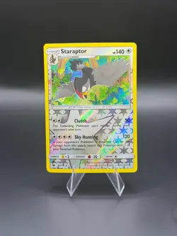 Staraptor 83/111 SM Crimson Invasion Reverse Holo Rare HP Pokemon TCG - Image 1