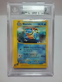 BGS 9 Blastoise Non-Holo Expedition Pokemon 36/165 Pre-Owned - Image 1