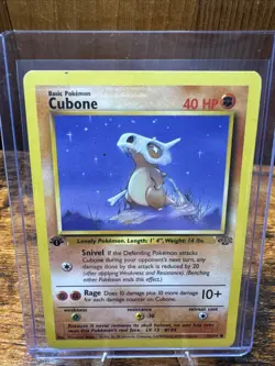 Cubone - 1st Edition - 50/64 Jungle Set - Pokemon TCG - 1999 LP - Image 1