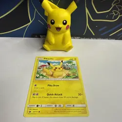 Pikachu 30/111 Crimson Invasion Sun & Moon Pokemon Cards TCG Near Mint NM - Image 1