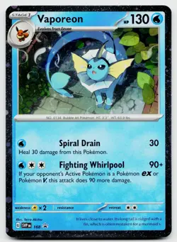 Vaporeon - (Cosmos Holo) Holo Promo SV: Scarlet & Violet Promo Cards 168 NM - Image 1