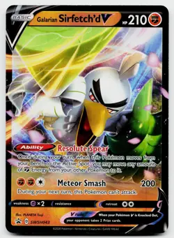 Galarian Sirfetch'd V Holofoil Promo SWSH: Sword & Shield Promo Cards SWSH043 NM - Image 1