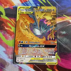 Pokemon Moltres Zapdos Articuno GX 44/68 Hidden Fates Ultra Rare Holo Card - Image 1