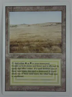 *** MTG SAVANNAH DUAL LAND -- REVISED 3RD EDITION -- NEAR MINT CONDITION *** - Image 1