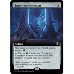 STONE IDOL GENERATOR (EXTENDED ART) X4 Modern Horizons 3: Commander Magic MTG - Image 1