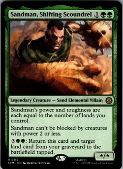Sandman, Shifting Scoundrel 112 - Marvel's Spider-Man NM - MTG TCG - Image 1