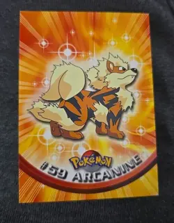 Topps Pokemon Card #59 Arcanine Blue Logo NM - Image 1