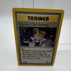 Pokemon Imposter Oak's Revenge Team Rocket Uncommon Regular 76/82 English Card - Image 1