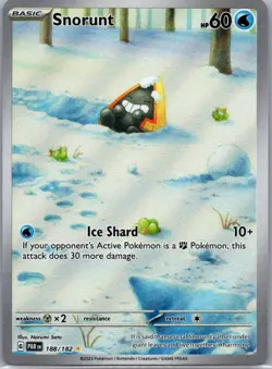 Snorunt 188/182 Illustration Rare Paradox Rift Pokemon Holo Near Mint - Image 1