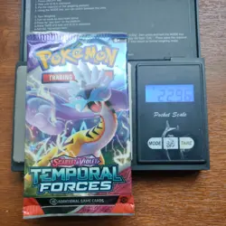 Heavy 22.96g Pokemon Tcg temporal forces Booster Pack Factory Sealed New - Image 1