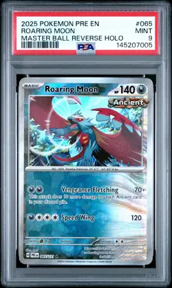 2025 POKEMON PRE EN-PRISMATIC EVOLUTIONS #065 ROARING MOON PSA 9 - Image 1