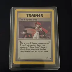 Pokemon TCG The Rockets Trap Holo Gym Heroes English No. 19 - Image 1