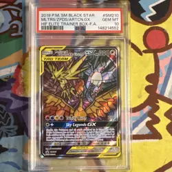 Pokemon TCG 2019 Moltres Zapdos Articuno GX SM210 Promo Holo PSA 10 EN - Image 1