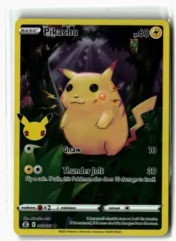 Pikachu ⭐ 005/025 Holo Rare Celebrations 2021 Pokemon NM - Image 1