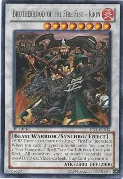 Brotherhood of the Fire Fist - Kirin - JOTL-EN042 - Rare - Unlimited Edition x3 - Image 1