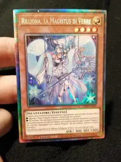 Yugioh Rilliona la Magistus di Verre GEIM-IT003 Rara Collectors Ita Exc Misprint - Image 1