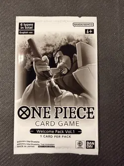 One Piece Card Game: Welcome Pack Vol. 1 Promo Card Pack - New & Sealed - Image 1