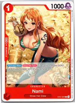 Nami (Tournament Pack Vol. 3) [Participant] PR One Piece Promotion Cards ST01-00 - Image 1