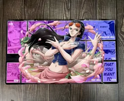O-P OPCG TCG CCG Playing Pad Nico Robin Playmat Trading Card Game Mat Mousepad - Image 1
