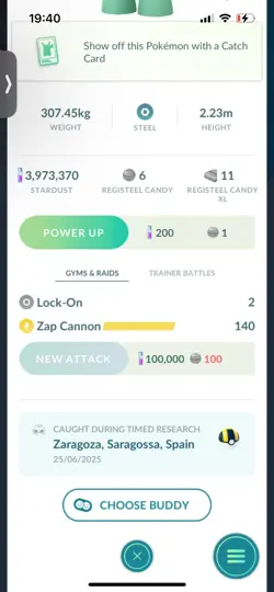 Pokemon Go Legendary shiny registeel ( stage 1 ) - Image 2