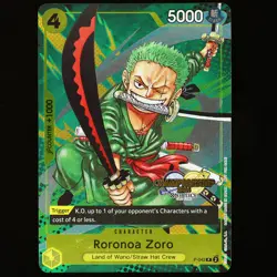 One Piece TCG | Rorona Zoro | P-042 | Promo | Englisch | CS 2024 Gold Stamp - Image 2