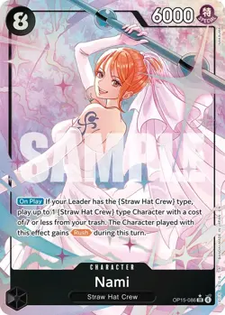 One Piece Adventure on Kami’s Island Nami Alt Art OP15-086 NM english - Image 1