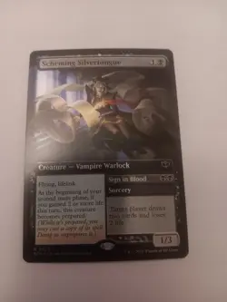 Scheming Silvertongue (Extended Art) 329 Secrets of Strixhaven Foil NM - Image 1