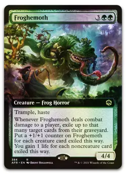 Froghemoth (Extended Art) #384 (Foil) (NM) Forgotten Realms AFR Magic MTG - Image 1