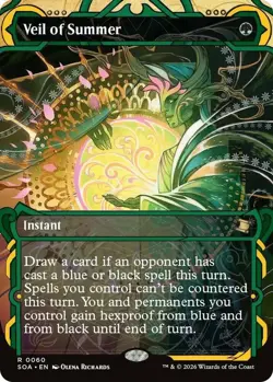 x1 Veil of Summer - Foil R MTG Secrets of Strixhaven: Mystical Archive M/NM, Eng - Image 1