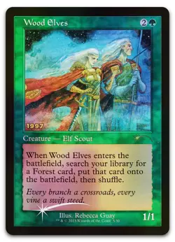 Wood Elves #5 (Foil) (LP) 30th Anniversary Edition 30A-P Magic MTG - Image 1