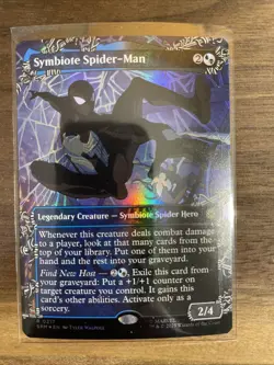 Symbiote Spider-Man (Borderless Foil) Marvel's Spider-Man Mtg Spm - Image 1