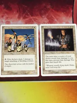 C6535 MTG MAGIC GATHERING CORE SEVENTH REVERSE DAMAGE 34 ELITE ARCHERS 15 MP R - Image 1