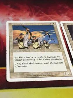 C6535 MTG MAGIC GATHERING CORE SEVENTH REVERSE DAMAGE 34 ELITE ARCHERS 15 MP R - Image 3
